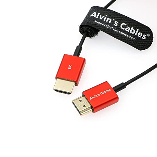 Alvin’s Cables 8K Ultra-Thin HDMI Cable 48Gbps High-Speed HDMI-2.1 Cable for Atomos Ninja-V 4K-60P 6K-Record, Z-CAM - Image 3