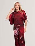 Ted Baker Sukienka midi z kwiatowym nadrukiem skrzydła nietoperza