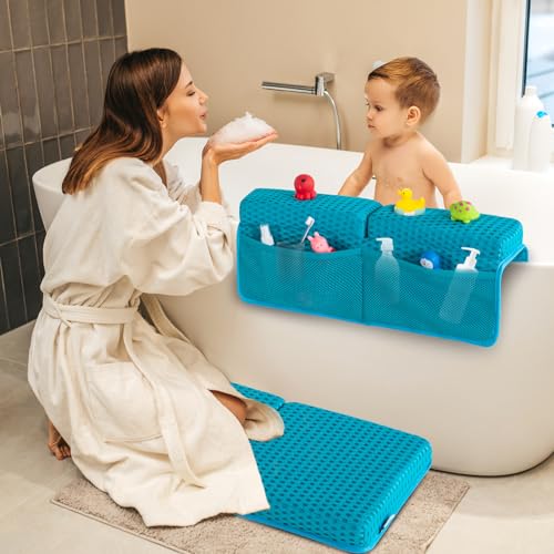 Image of OS OMYSTYLE Baby Bath Kneeler Pad Set, Blue