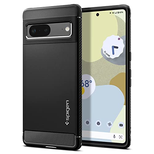 Spigen Rugged Armor Case Compatible with Google Pixel 7 - Matte Black