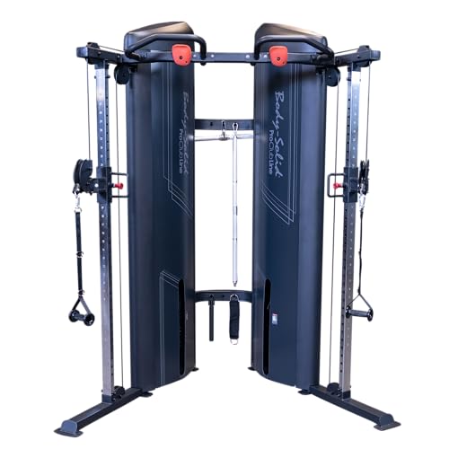 Body-Solid (S2FTX-1) Pro Clubline Series Functional Trainer Machine, Home and Commercial Gym for Cable Workout and Weight Training Exercises, 160 lb. Stack