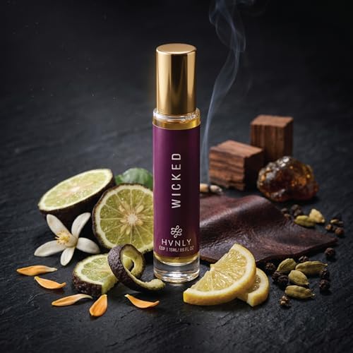 Image of HVNLY Wicked Eau De Parfum For Men | Long Lasting Luxury Perfume |Orange Blossom, Bergamot, Lemon | Best Gift For Anniversary, Birthday, Wedding | Office Wear, Casual Wear | 15 ml