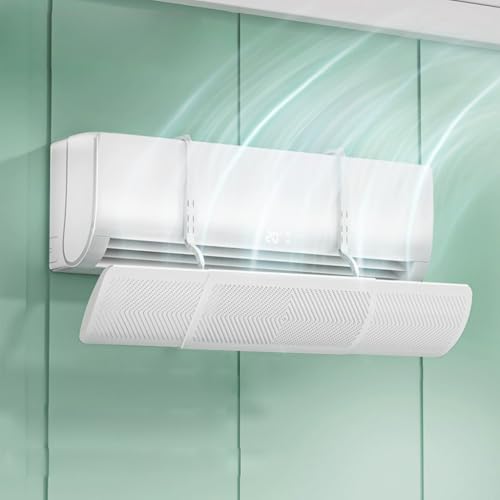 Déflecteur d'air pour climatiseur sans percer élimination des courants d'air froid