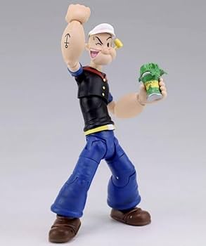 POPEYE the SAILORMAN ポパイアクションフィギュア ボスファイトスタジオ ポパイ 1/12 スケール ポパイ（ホワイト