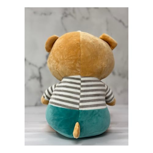 Image of ADORA Hooded Teddy Bear Soft Toy - Kawaii Plushie for Kids, Cute & Huggable Baby Plush Toy, Lovable Gift for Boys & Girls, Ideal for Birthdays & Special Occasions (Teddy Beige)