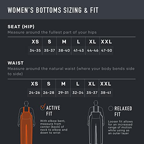 Grundéns Women's Weather Watch Bib | Updated | Waterproof, Stain-Resistant, Black, Large #TOP5