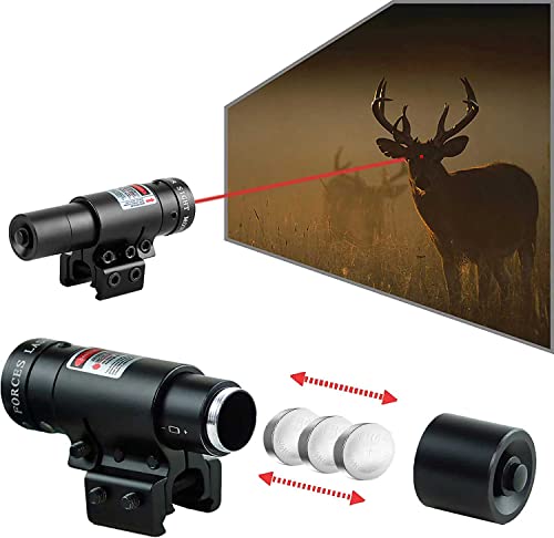 Beileshi Adjustable Dot Laser Sight Compact Tactical Red Laser Sight with Picatinny Mount Alan Wrenches for Hunting - Thumbnail 4