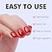 FZANEST Red Gel Polish Rubber Builder Base Coat Nail Strengthen Extension Harder for Thin Fragile Nails