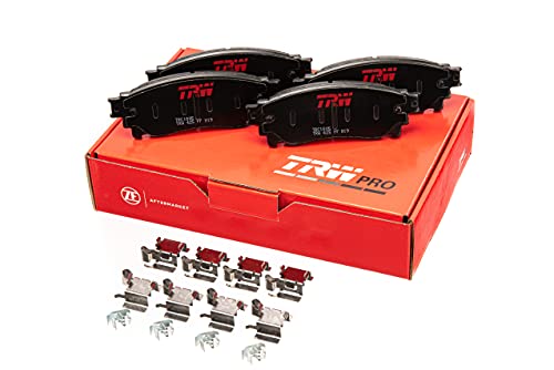 Image of TRW Pro TRH1260A Disc Brake Pad Set For BMW 328i 2007-2013, Front, And Other Applications