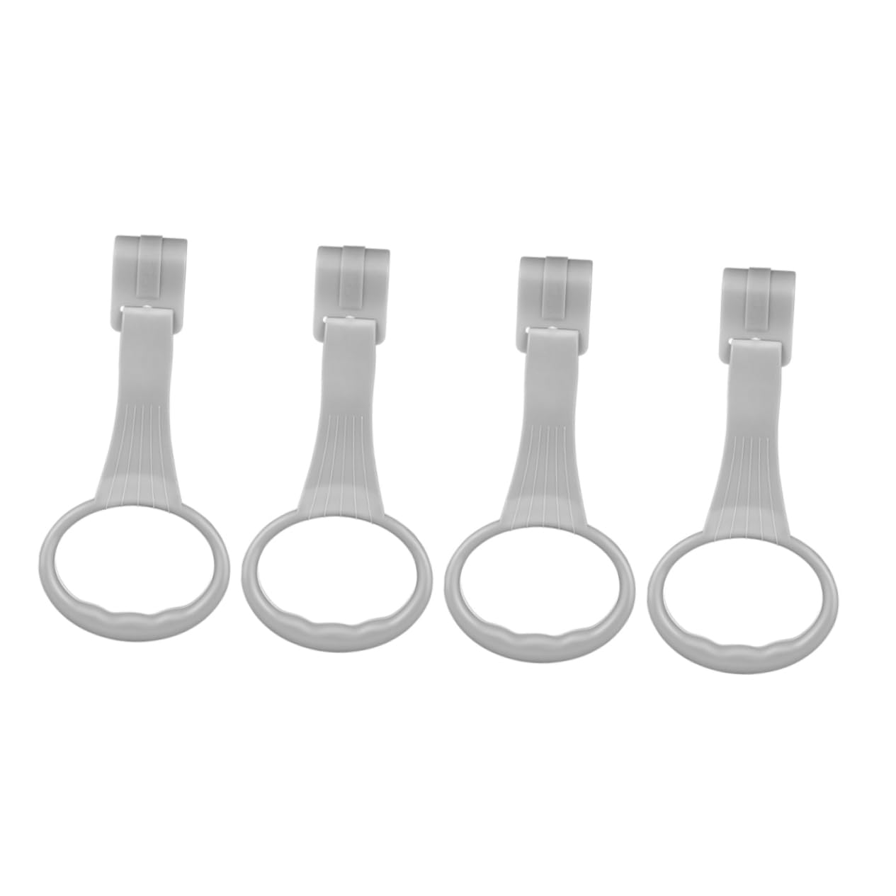 Abaodam 4pcs Playpen Pull up Rings Crib Sling Baby Exercise Ring Gymnastics Equipment Bed Stand up Assistant Pp Material Safe for Boys and Girls