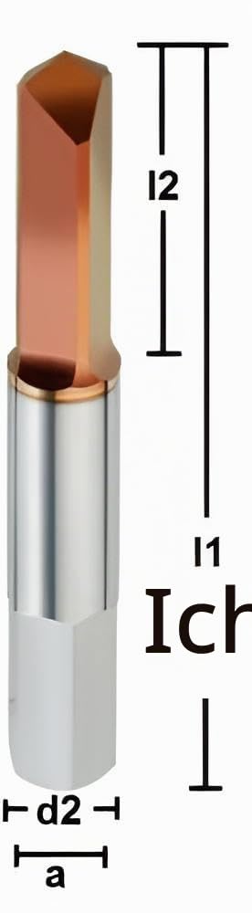VHM Gewindebohrerausbohrer M3-M12 Ausbohren von gebrochenen HSS/E Gewindebohrer, Größe: M4