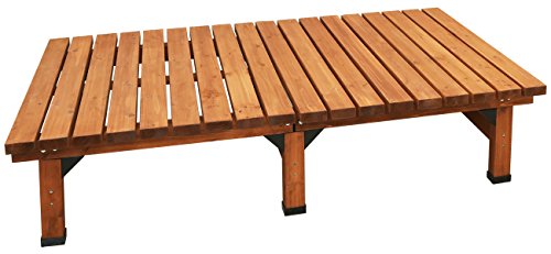 ガーデンガーデン デッキ風縁台 ストロング 幅180cm×奥行90cm×高さ40cm...