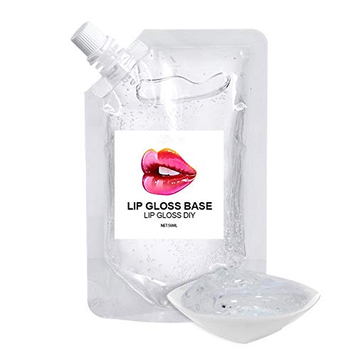 Lip Gloss Base Clear,Full Lips Matte &Moist Effects Deep Moisturizing,DIY Lip Gloss Base für Lip Plumper, Lippenstift 80ml（Moist）