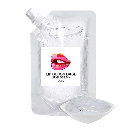 Onkessy Lip Gloss Base Primer for DIY Lip Gloss Make Your Own Lip Gloss DIY Handmade Lip Gloss Glaze Gel Waterproof Non-Stick Cup 50/80ML