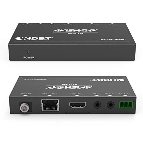 Avishop 8X8 8X16 4Khdbaset Hdmi Matrix Switcher W/ 8 Poc Hdbast Receivers (Cat5E.6). Hdcp2.2 Hdtv Routing Selector Spdif Audio Control 4 Savant Home Automation With Bi-Directional Ir (Matrix+8Rx) #TOP3