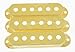 KAISH 52mm Pole Spacing Cream ST Strat Style Guitar Pickup Covers 3 Single Coil Pickup Covers for Stratocaster/Strat