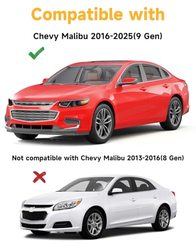 Image of Window Visors Rain Guards for Chevy Malibu 2016-2025 (9 Gen)