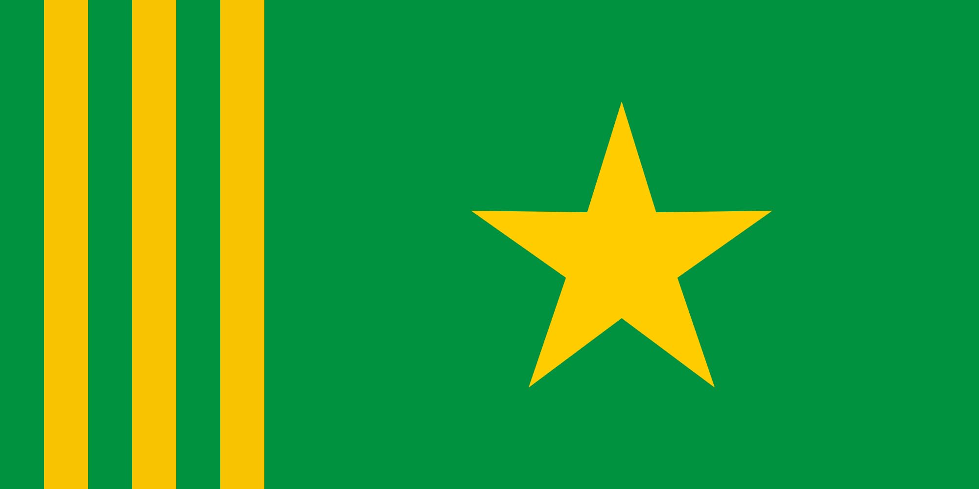 Drapeau Tafea de haute qualité format paysage 1.35m² aux finitions soignées