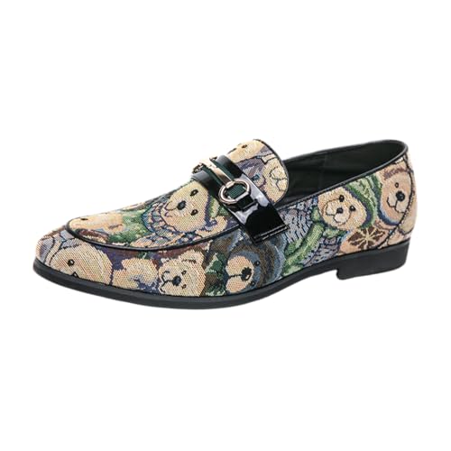Men's Trendy Printed Loafers,Stylish Casual Footwear- Ideal for Leisure Outings, Social Gatherings & Daily Commut