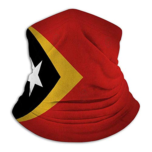 LAKILAN Sturmhaube,Halswärmer,Rundschal,Winddicht Balaclava,Halstücher,Schlauchschal Osttimor Flagge Aus Zwei Dreiecken Links Cover