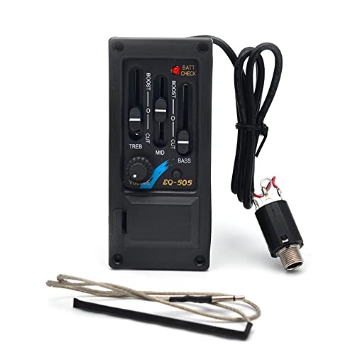 TSTS 3 Banda Ha Lasciato La Mano Sinistra della Chitarra Eq. Pickup del Preamplificatore Piezo per La Chitarra Acustica Preamplificatore Chitarra Acustica