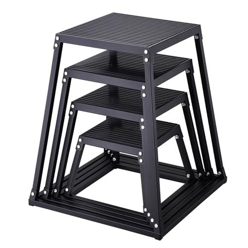 Design antiscivolo: la scatola plyo per l'allenamento a casa e in palestra è dotata di quattro cuscinetti in gomma sulla base e una superficie in silicone strutturata sulla parte superiore. Questo design offre stabilità e presa, garantendo allenamenti sicuri ed efficaci.