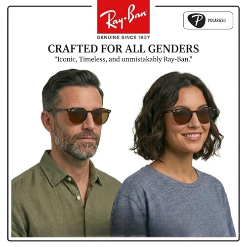 Image of Ray-Ban RB4306 Square-Round Shaped Sunglasses for Men & Women with Official RAYBAN Eyewear Kit