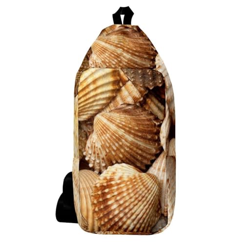 Sac à dos à bandoulière forme coquillage de mer aux finitions soignées