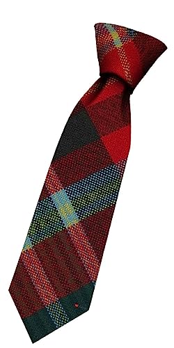 Cravate en laine garçon anti-plis I LUV LTD, tartan écossais ajustable