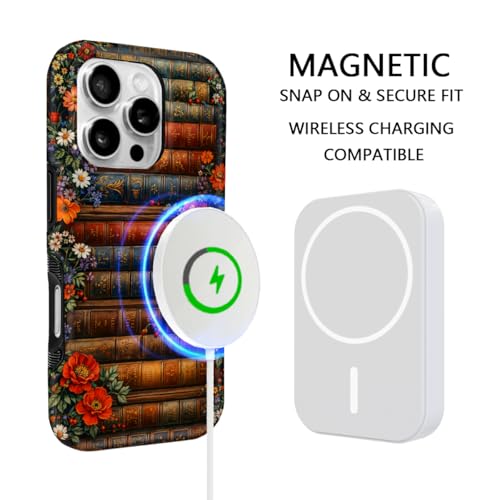 Coque iPhone 16 Pro Max double couche aimantée compatible Classic Book - 3