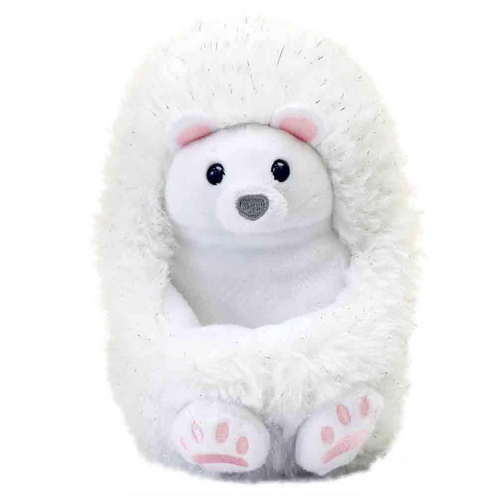 CurlimalsPerry Polar Bear Arctic Glow Teddy Bear, Sensory toys, Cute, Plush, Laughing, Light-Up Tummy. Age 3+