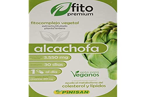 Fitopremium Alcachofa Suplemento - 30 Cápsulas Detox y Apoyo Digestivo, Hepático, Pack de 1