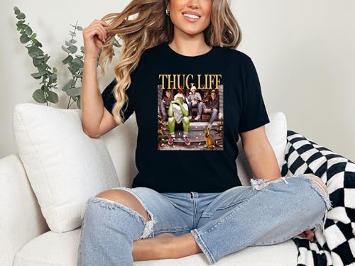 Generic Christmas Shirt, Christmas Sweatshirt, Thug Life Christmas Sweatshirt, Christmas Movies Characters Sweatshirt, Christmas Ugly Sweater thumb #1