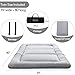 MAXYOYO Japanese Floor Mattress, Thicken Daybed Futon Sleeping Pad Foldable Roll Up Mattress Boys Girls Dormitory Floor Lounger Bed Couches and Sofas, Grey, Twin Size