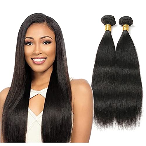 Extensions cheveux brésiliens raides 50 cm lissage naturel et volume 100g