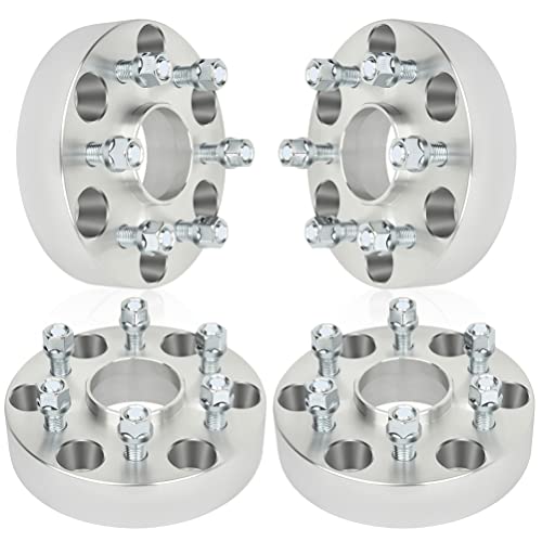 ECCPP 4X 1.5 inch hubcentric Wheel Spacers adapters 6 Lug 6x5.5 to 6x120mm 14x1.5 Studs 66.9mm fits for Cadillac SRX for Chevrolet Colorado