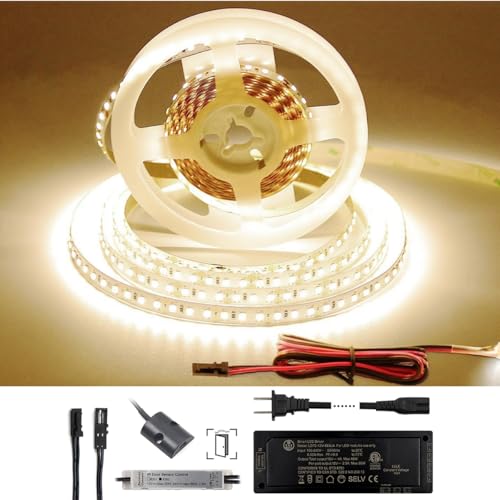 Tira de LED 16.4FT 12V con fuente 48W y interruptor puerta miniatura 1