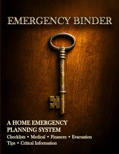 Emergency Binder - A Home Emergency Planning Book with Checklists