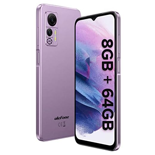 Ulefone Cellulare Offerta 4G 2022 Note 14 (64GB) Smartphone Android 12 Display 6.52" 8GB RAM +128GB Espandibile 4500mAh Dual SIM 4G Telefono 5G WIFI, 3 Slot/GPS/Face ID(Viola)