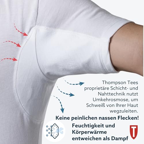 Men's Sweatproof Undershirt - Cotton V Neck - Original Fit - with Sweat Pads3