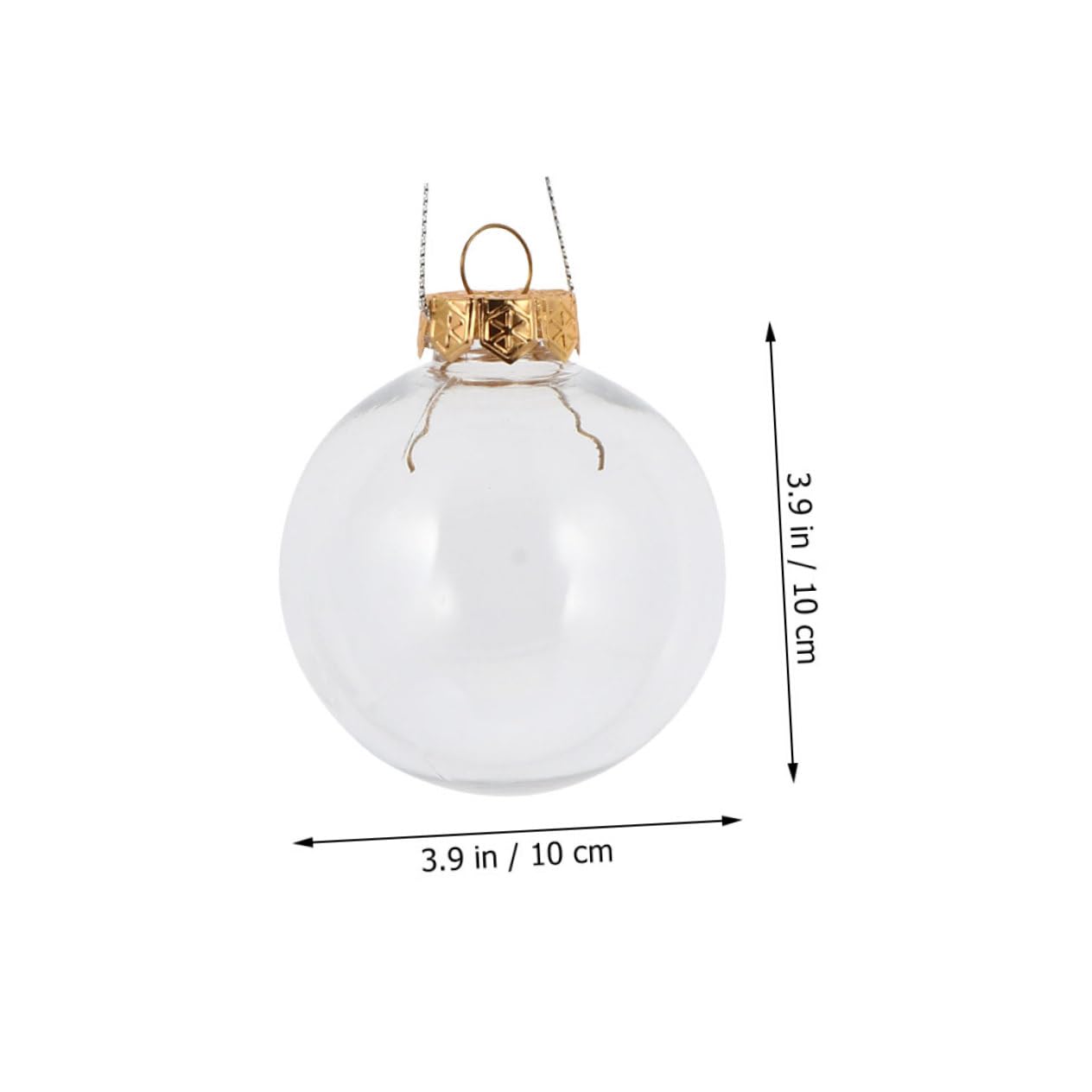 12stücke Transparente mit Anhänger Hängende Christbaumkugel-Ornamente für Fensterdeko Weihnachtsbaumdekoration und Partyzubehör