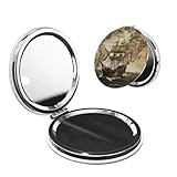 Miroir double face : notre miroir de maquillage de voyage dispose de miroirs en verre à 2 côtés, un côté 1 miroir ordinaire fournit une image claire et fidèle ; l'autre côté miroir grossissant 2x vous permet de voir avec une grande clarté même les petits détails. Mettre en contact, boutons éclatants, fil dentaire, application d'eyeliner, mascara, etc.