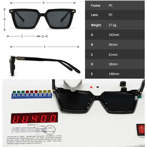 Lunettes de soleil œil de chat tendance verres verts rétro - 7