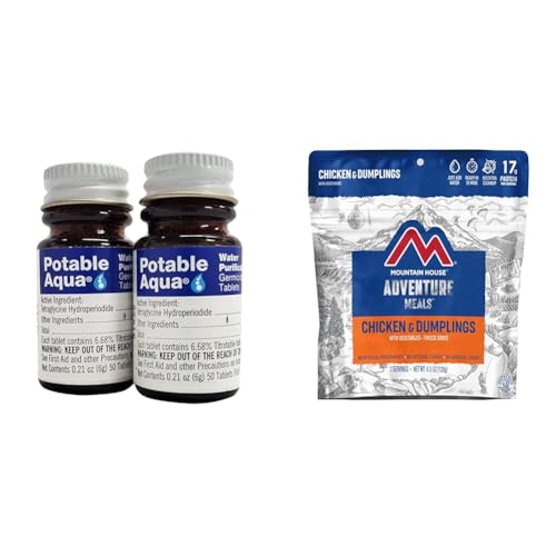Potable Aqua Water Purification Tablets & Chicken Dumplings