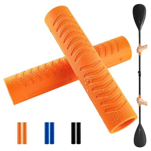 CHERAINTI Kayak Paddle Grips, 2 Pack Soft Silicone Paddle Grips for Kayaking, Non-Slip Kayak Handle...
