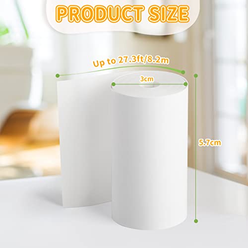 10 Rollen Thermopapier für Kinderkamera und Mini Drucker, Weiß Nachfüllpapier für Kinder Sofortbildkameras, BPA Frei Druckpapier, Beste Wahl für Sofortdruckkameras (57mm * 30mm * 8.2m)