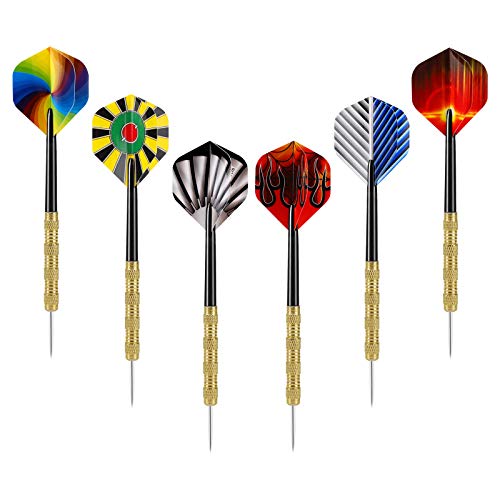 Image of Accmor Metal Tip Darts, Steel Tip Darts, 14 Grams Professional Metal Darts, Darts Metal Tip Set, Metal Darts for Dartboard