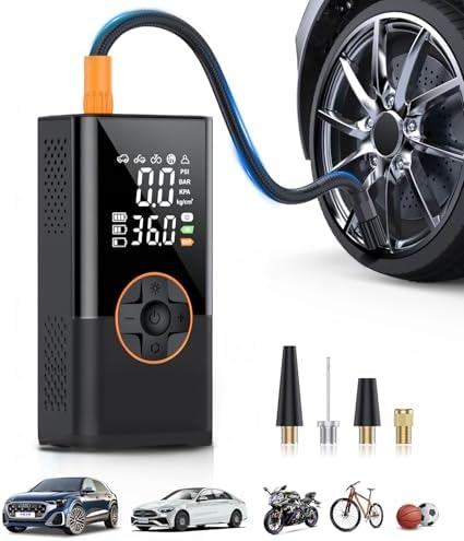 Tire Inflator Portable Air Compressor, 3X Faster Air Compressor w...