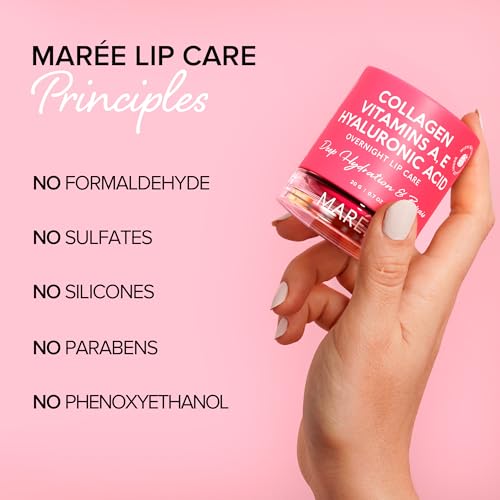 Maree Lip Mask With Hyaluronic Acid - Overnight Lip Treatment - Lip Moisturizer For Very Dry Lips, Lip Sleeping Mask Butter Balm thumb #5