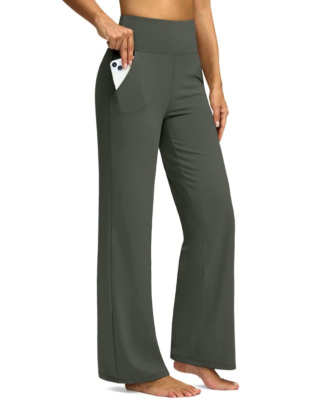 G Gradual Yoga Pants Women Wide Leg Dress Pants with Pockets High Waist Stretch Petite/Regular/Tall Casual Sweatpants Women